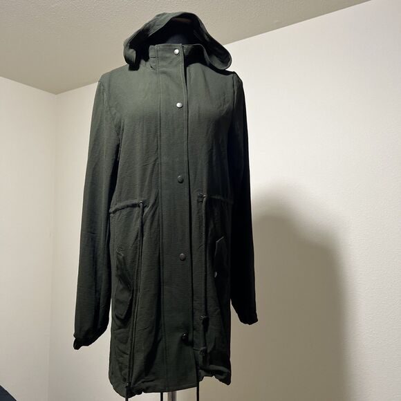 NWT Romeo and Juliet Couture Jacket Womens Size S Olive Parka Hooded Long - Picture 1 of 15